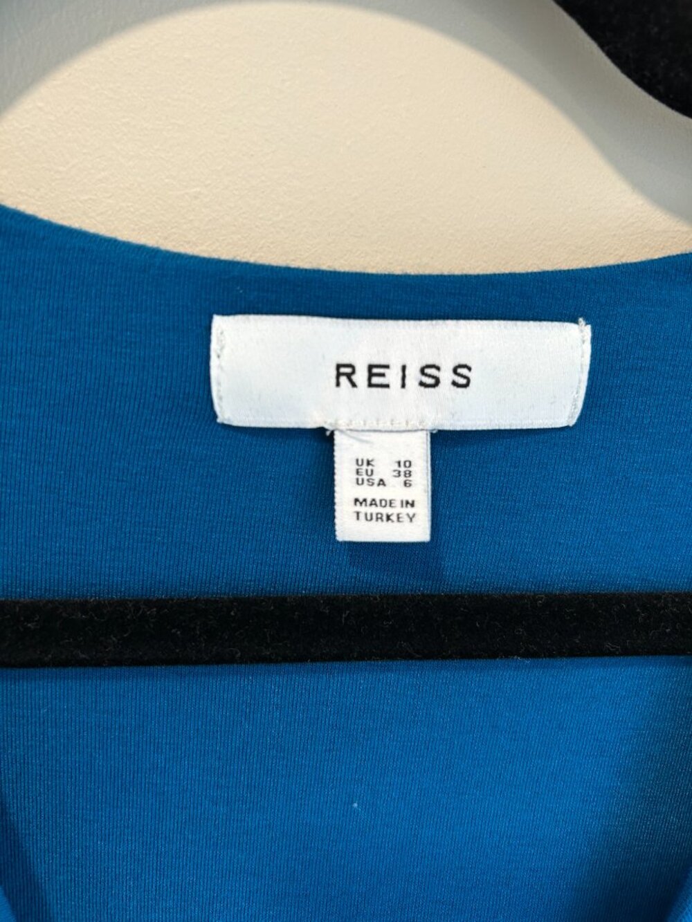 Reiss Teal Blue Long Sleeve Maxi Dress - Picture 4 of 11